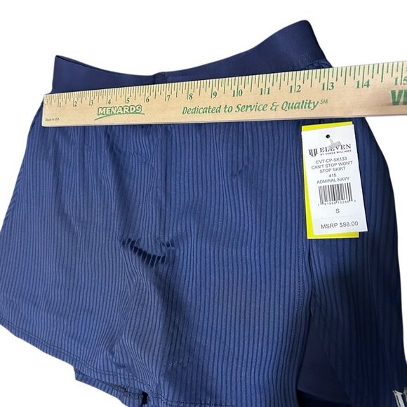 EleVen by Venus Williams Women’s Size S Admiral Navy Pleated Skort NEW - Picture 5 of 9